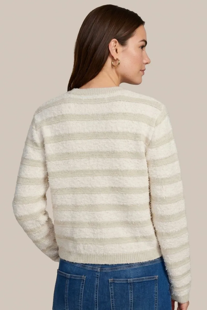 CS The Label Carice Knit Cardigan, wol, kleur wit/sand